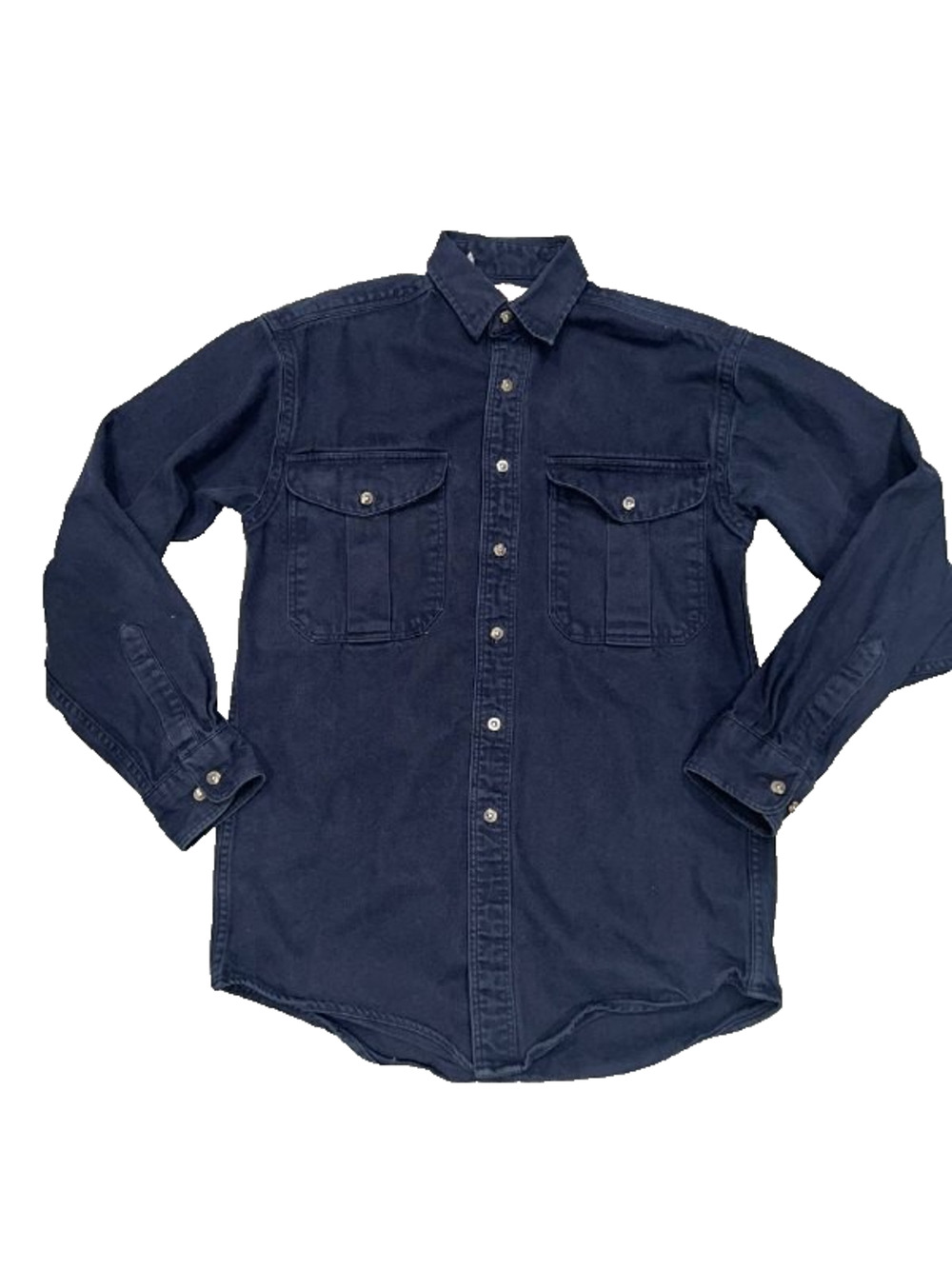 Filson Navy Denim button down Y2K Over Shirt Small A006675